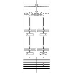 STRIEBEL&JOHN DF29B3A Zählerfeld 63A 3Z 2stö m.Verdr 1350x500mm