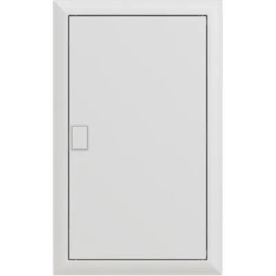 Striebel & John Unterputz-Stromkreisverteiler UK636N3 | 3-reihig | 36TE | IP30 | mit Tür | Kunststoff | weiß