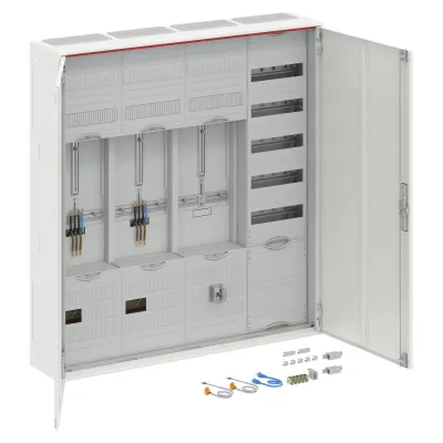 Striebel & John Zählerschrank ComfortLine | 2 Zählerplätze | AP/UP | 4 Felder | IP31 | 63A | weiß (B-Ware)