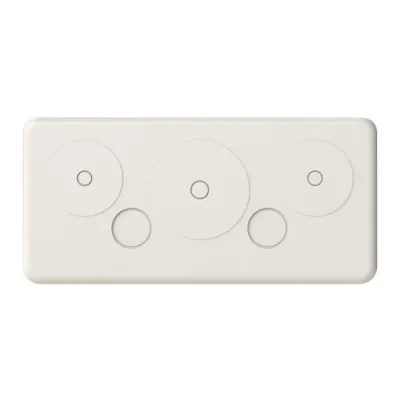 ABB Membranflansch CZF1 2CPX052435R9999 | Kabeldurchführung Schaltschrank | 223x106x22 mm | 5 Öffnungen | beige