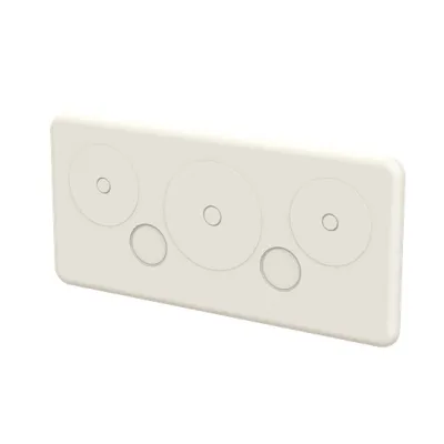 ABB Membranflansch CZF1 2CPX052435R9999 | Kabeldurchführung Schaltschrank | 223x106x22 mm | 5 Öffnungen | beige