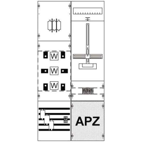 Bild: Striebel Mess-u.Wandlerfeld KA4284 kpl.H3/B2 2CPX035092R9999