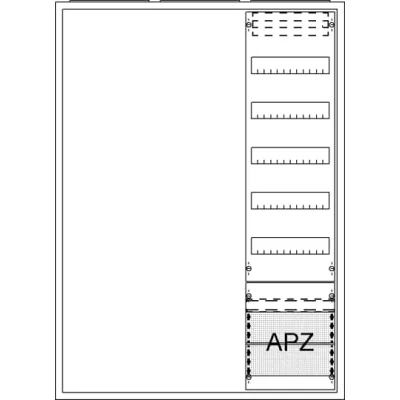 Striebel & John Ausbauschrank AA37A2A 2CPX054294R9999 | 1-stöckig | Aufputz/Unterputz | Stahl | IP31 | 800x1100x215 mm