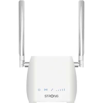 STRONG 4G LTE Router 350M | Mobilfunk WLAN Router | 150 Mbit/s LTE | 300 Mbit/s WiFi | 2 Antennen | Weiß
