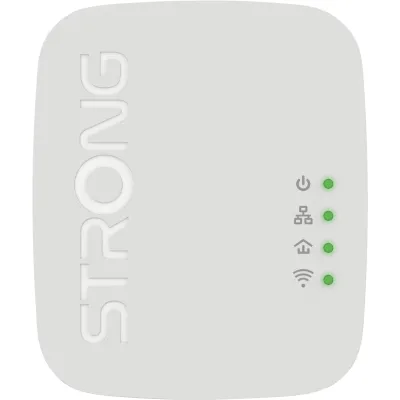 STRONG Powerline WLAN Adapter Set POWERLWF600DUOMINI | 600 Mbit/s | WLAN Verstärker | 2x LAN | 300 m Reichweite