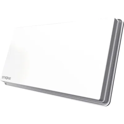 STRONG Sat Flachantenne SlimSat SA62 Twin LNB 2-Teilnehmer | ultrakompakt | 60 cm | Kunststoff | weiß