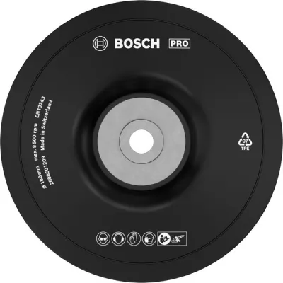 Stützteller für Fiberschleifscheiben 180mm, M14