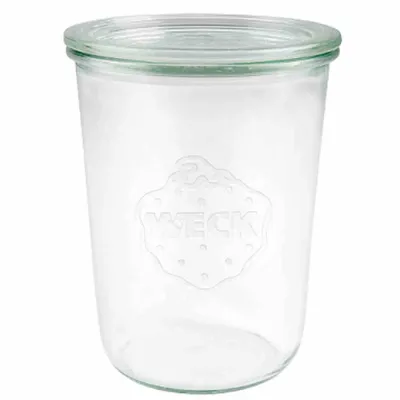 Weck Sturzglas 743 | Einmachglas 850 ml | Sturzform | 6er Karton | Glasdeckel | Ø 100 mm | spülmaschinenfest