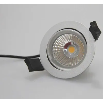 Sun Cracks LED Einbaustrahler 101066 | 7W dimmbar | 3000K warmweiß | 580lm | schwenkbar | IP54 | silber