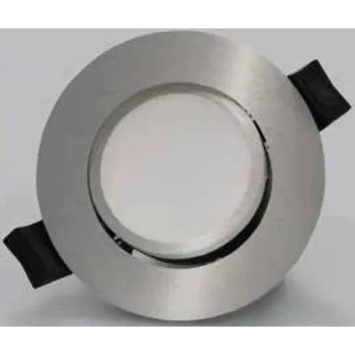 Sun Cracks LED Einbaustrahler 101364 | Downlight 6W 3000K | 520 lm | schwenkbar | Ø 85 mm | Aluminium silber