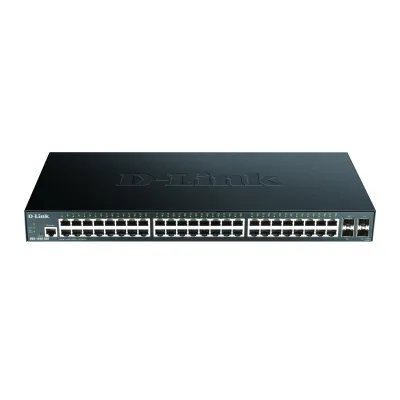 D-Link DGS-1250-52X/E Netzwerk Switch | 52-Port | 48x Gigabit RJ45 | 4x 10G SFP+ | Smart Managed | Rackmount