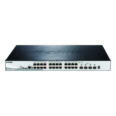 D-Link Netzwerk Switch DGS-1510-28XMP/E | 28-Port Gigabit | 24x PoE+ (370W) | 4x 10G SFP+ | Smart Managed | Layer 2+