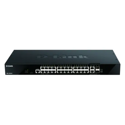 D-Link DGS-1520-28/E Netzwerk Switch | 28-Port | Stackable | 24x Gigabit | 4x 10G | Layer 2 | 19 Zoll