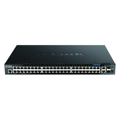 D-Link DGS-1520-52MP/E Switch | 52-Port | PoE+ | 2,5G/10G | Stackable | 19 Zoll | Metall