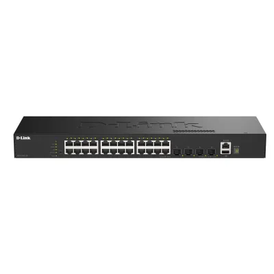 D-Link Netzwerk Switch DGS-1530-28/E | 28-Port Gigabit | 24x RJ45 | 4x SFP+ | Smart Managed | Stackable | 19 Zoll