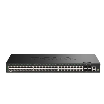 D-Link Netzwerk Switch DGS-1530-52/E | 52-Port Gigabit | 48x RJ45 | 4x SFP+ | Stackable | Smart Managed | 19 Zoll