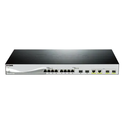 D-Link Netzwerk Switch DXS-1210-12TC/E | 12-Port Smart Managed 10G | 8x 10GBase-T | 4x SFP+ | 19 Zoll | Layer 2+