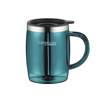 ThermoCafé by THERMOS Isoliertasse Desktop Mug TC4059255035 | Isolierbecher Edelstahl 0,35l | schwappsicher | BPA-frei