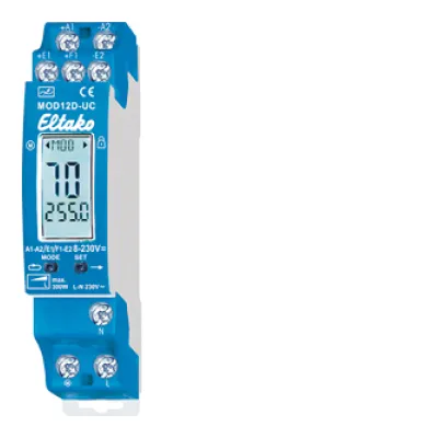 Eltako Motordimmer MOD12D-UC 21100906 | Tastdimmer REG | 300W induktive Last | einstellbar | Memoryfunktion | blau