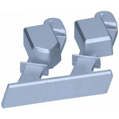 Tastenkappe rechts für Waschmaschine Whirlpool 488000517478 silber, 16BK