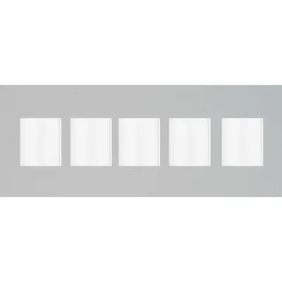 Ritto Tastenleiste 1269694 für 1575372 | Ersatz für TwinBus/Mehrdraht Tastenmodul | 3 Tasten | 5 Stück | weiß