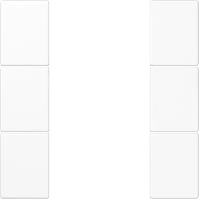 JUNG Tastensatz 3-fach | LS503TSAWW | für Tastsensor-Modul | aufklipsbar | Thermoplast | alpinweiß