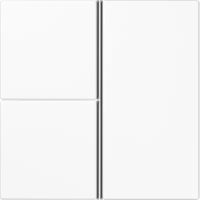 JUNG Tastensatz 3-fach | LS403TSAWW | Schalterabdeckung alpinweiß glänzend | Thermoplast | ohne Aufdruck