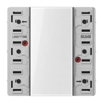 JUNG KNX Tastsensor-Modul 1-fach | Unterputz | Busankoppler | LED-Anzeige | Kunststoff | Serie LS