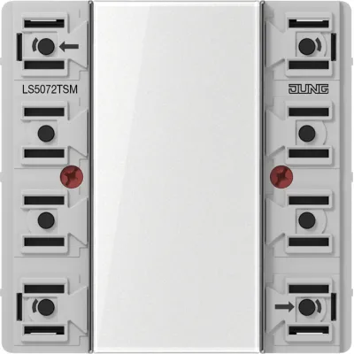 JUNG KNX Tastsensor-Modul 2-fach | Unterputz | LED-Anzeige | Busankoppler | Kunststoff | Serie LS