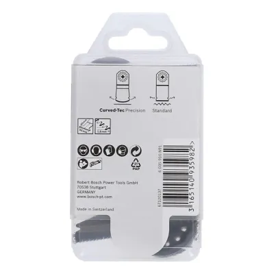 Bosch Tauchsägeblatt 2608664485 AII 65 BSPC | Starlock Hartholz | 65mm Breite | 40mm Sägetiefe | 10 Stück | HCS | Grau