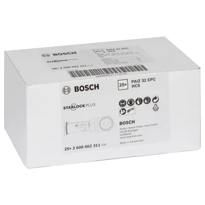 Bosch Tauchsägeblatt PAIZ 32 EPC 2608662311 | Starlock Plus | Holz | 60x32mm | HCS | Multifunktionswerkzeuge