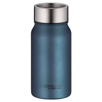 THERMOcafè Isolier-Trinkbecher 350 ml | Edelstahl Thermobecher | auslaufsicher | spülmaschinenfest | Night Blue Matt