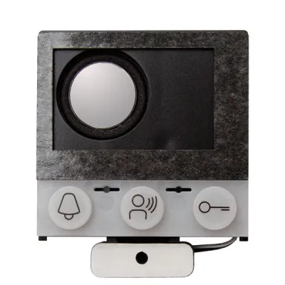 TCS Einbau-Türlautsprecher ASI12000-0000 | Bus-System | bis 16 Klingeltasten | Freisprechen | IP24 | Schwarz