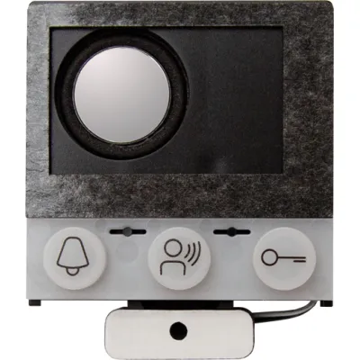 TCS Einbau-Türlautsprecher ASI12000-0000 | Bus-System | bis 16 Klingeltasten | Freisprechen | IP24 | Schwarz