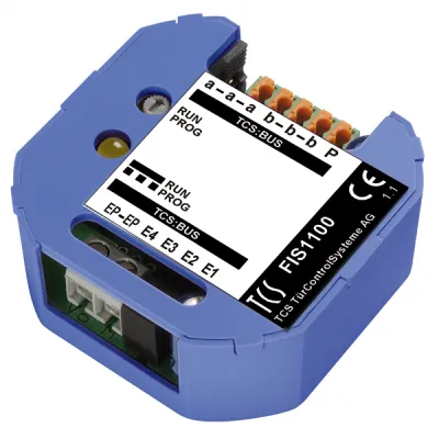 TCS Etagenrufgenerator FIS1100-0600 | Bus-System | 4 Wohneinheiten | Unterputz | LAN | Schaltfunktion | 26V DC