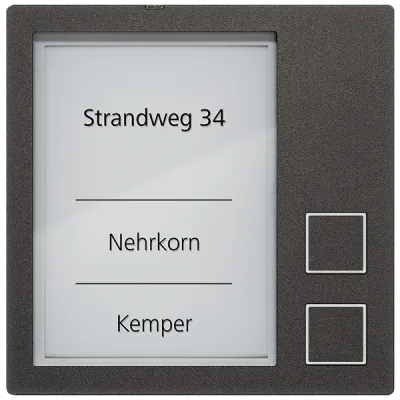 TCS Klingeltastenmodul 2-Tasten SW AMI10912-0057
