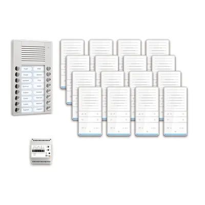 TCS PAAF162/001 Türsprech-Set Bus 16xTeiln si ws 1LS