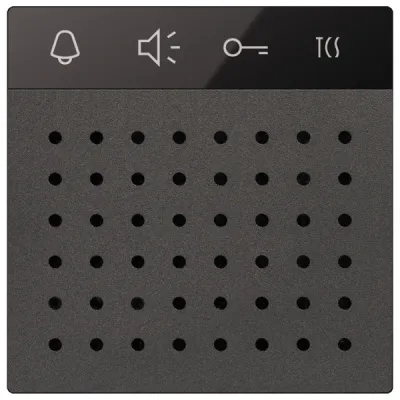 TCS Sprechmodul TCS:BUS AMI11110-0057 | Modul für Türsprechanlage | Unterputzmontage | Aluminium schwarz | 105x105x26 mm