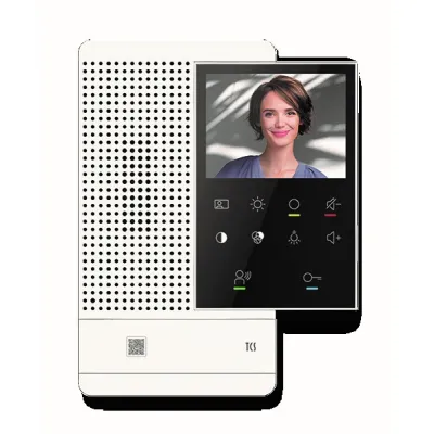 TCS Video-Innenstation IVWM7000-0140 SENSO PRO | 3,5 Zoll Farbmonitor | Freisprechfunktion | Bus-System | Aufputz | Weiß