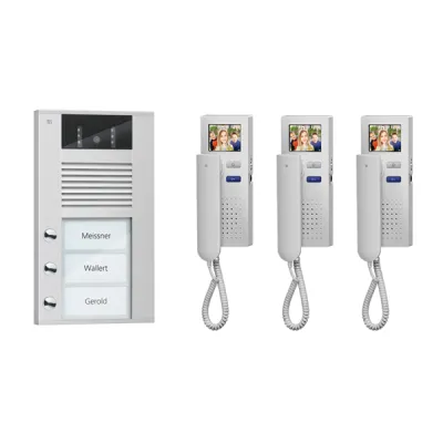 TCS Videosprechanlgenset color 3 WE, mit Hörer PVE1530-0010