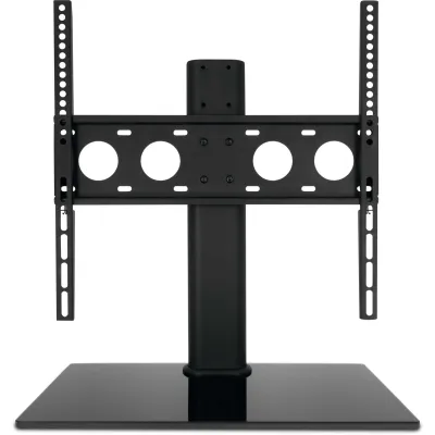 TechniSat TV-Tischfuß 2021/2787 | Universal Standfuß für 32-55 Zoll 30kg | VESA 100x100-400x400 | Glasboden | schwarz