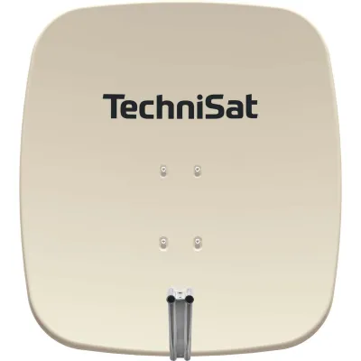 TechniSat Satellitenschüssel SATMAN 65 Plus 2065/1634 | 65 cm | Aluminium | Single-LNB-Halterung | beige