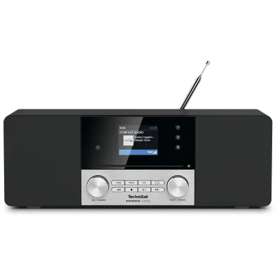 TechniSat DAB+ Stereo CD-Radio DigitRadio 3 Voice | Art. 0000/3963 | Sprachsteuerung | Internetradio | USB | schwarz