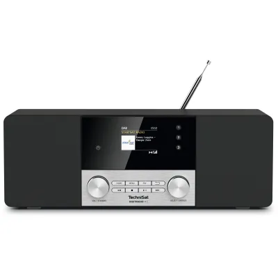 TechniSat DIGITRADIO 4 C DAB+ UKW Stereo | Bluetooth | 40 Sender | 2x10 W | schwarz/silber