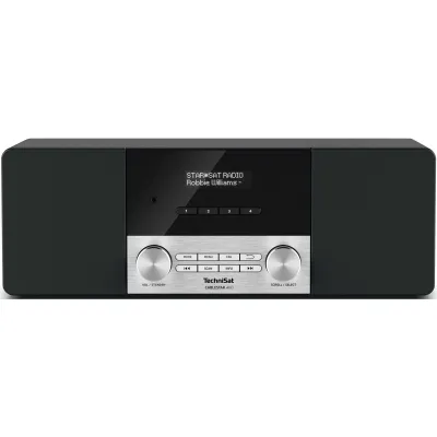 TechniSat CABLESTAR 400 Design-Radio | Digitalradio DVB-C Stereo | 2x10W | OLED | Favoriten | AUX | Kopfhörer | schwarz