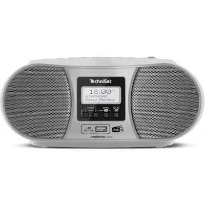 TechniSat Digitalradio DIGITRADIO 1990 | 0001/3952 | DAB+ UKW Stereo Radio | CD-Player | Bluetooth | USB | silber