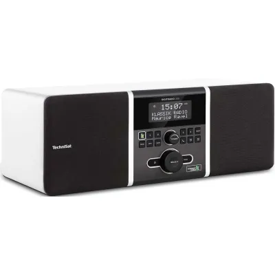 TechniSat DigitRadio 305 Klassik Edition | DAB+ UKW Stereo | Holzgehäuse | Wecker | Fernbedienung | Weiß