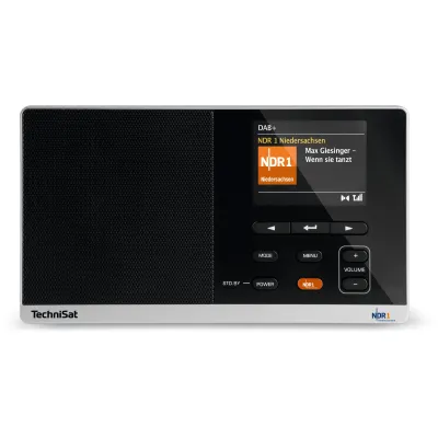 TechniSat DAB+ Digitalradio DIGITRADIO 215 NDR 1 Dabbi Edition | RDS | Funkuhr | 2 Weckzeiten | schwarz/silber