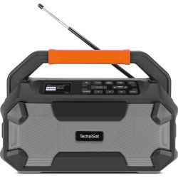 TechniSat DigitRadio 231 OD, Schwarz mit orangem Griff