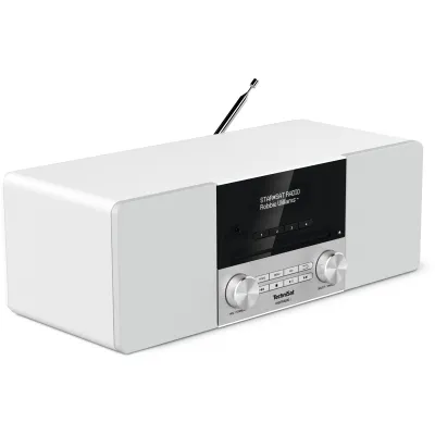 TechniSat DAB+ Digitalradio DIGITRADIO 3 | CD-Player | Bluetooth | UKW | Stereo | RDS | 40 Senderspeicher | weiß